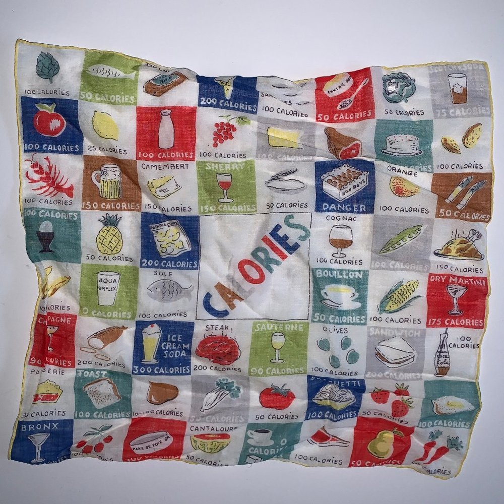 Vintage CALORIES Hankie